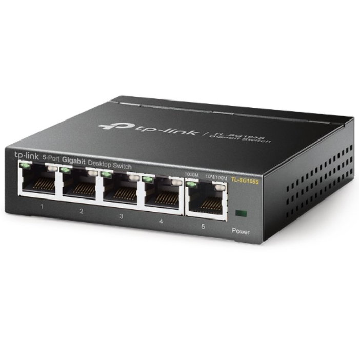 TP-Link TL-SG105S Switch Gigabit de 5 Puertos Negro